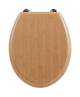 Bamboo MDF toilet seat, bamboo effect, universal