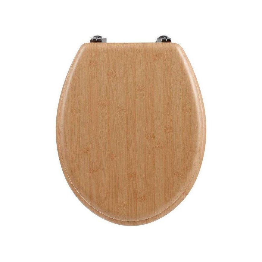 Bamboo MDF toilet seat, bamboo effect