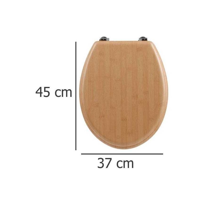 Bamboo MDF toilet seat, bamboo effect, universal – 3