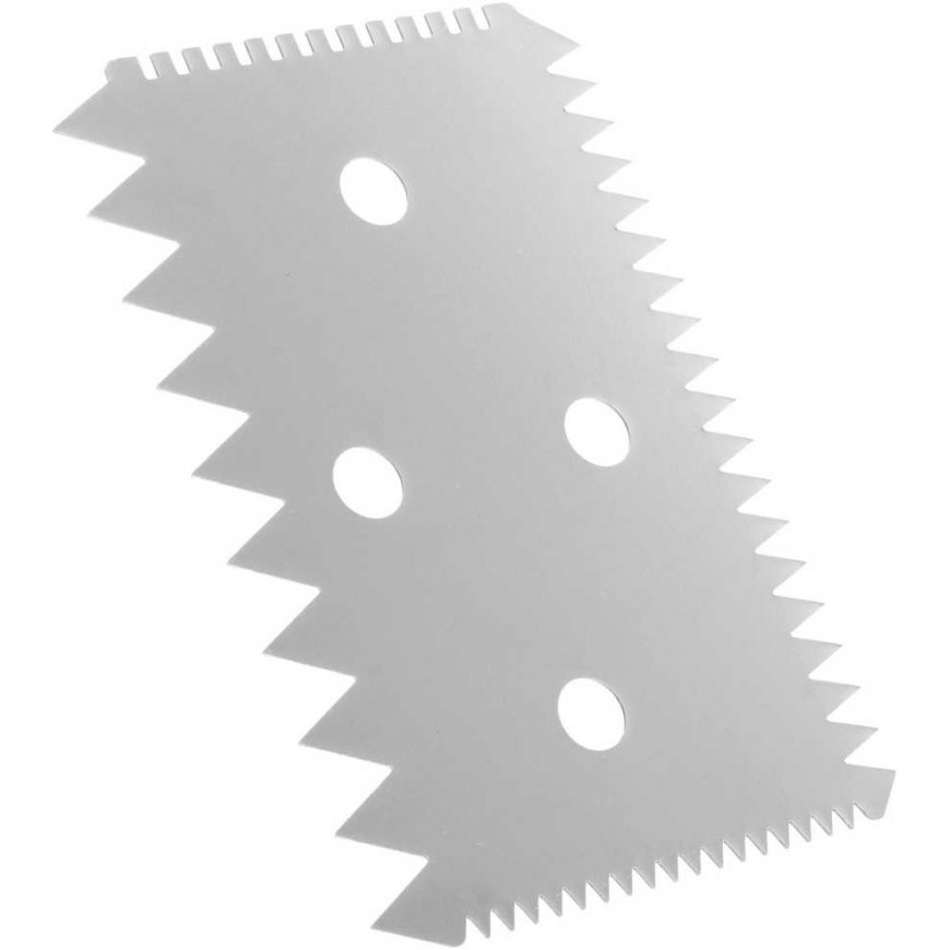Hendi Pastry scraper, serrated, 102x69mm, stainless steel – 4