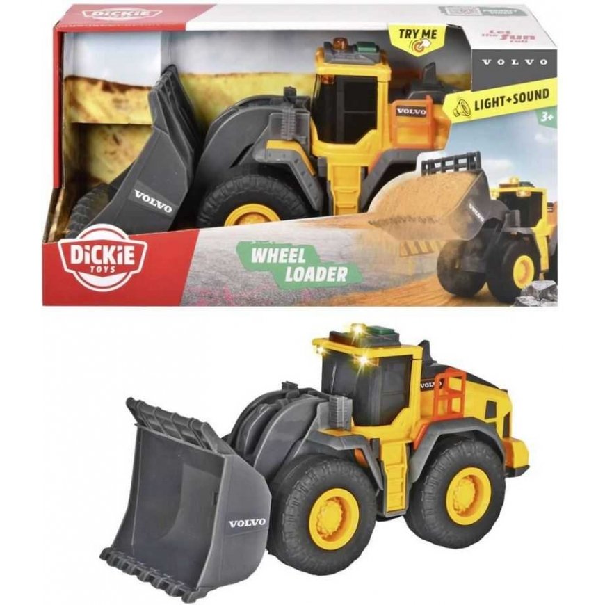 Dickie Toy Bulldozer valoilla ja äänillä, keltainen – 2