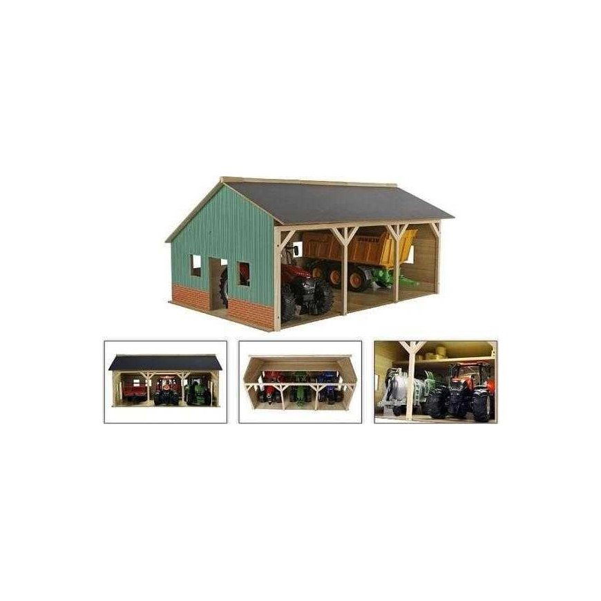 Hippo autotalli 3 traktorille 55x77,5x38cm 1:16 HIPO – 2