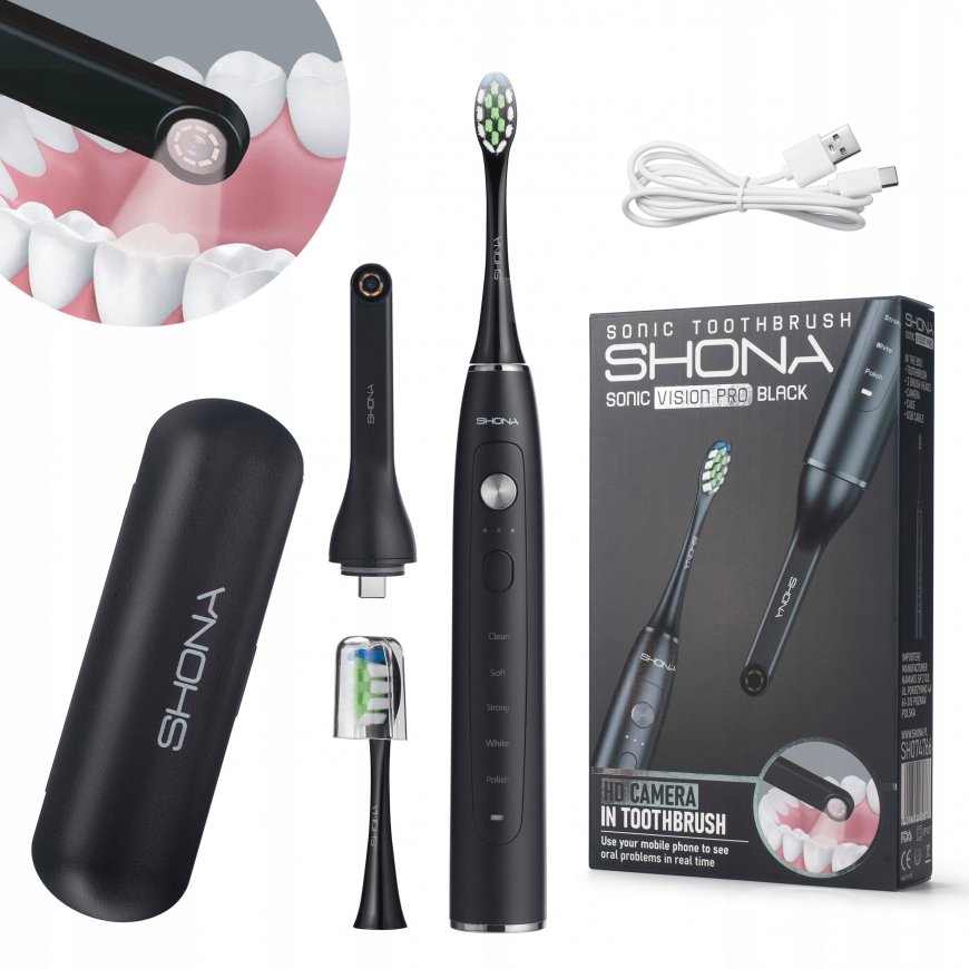 Toothbrush Shona Med Shona Sonic Vision Pro + camera Wi-Fi black – 2