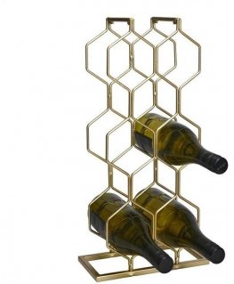 Vilde STAND FOR 8 WINE BOTTLES METAL 48X23X11CM