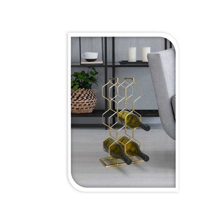 Vilde STOVAS 8 VYNO BUTELIAMS METAL 48X23X11CM – 2