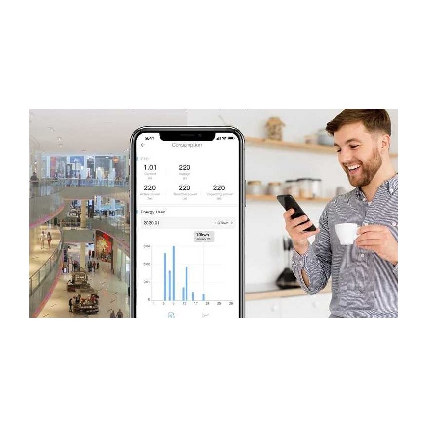 SONOFF SPM-Main išmanios energijos matavimo sistemos centralė, Wi-Fi – 3