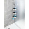 Corner shower shelves black, premium quality large shelves, aluminum, Wenko, height 70-260 cm Corner shower shelves black, premium quality large shelves, aluminum, Wenko, height 70-260 cm