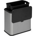 Steel ECO bio waste bin with stainless steel body, 5 l