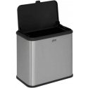 Steel ECO bio waste bin with stainless steel body, 5 l