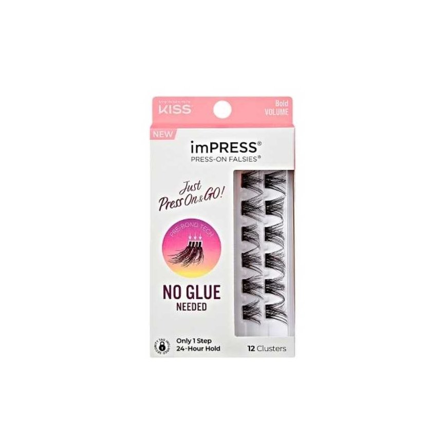 Kiss ImPRESS tufted eyelashes 05 Bold Volume dirbtinės blakstienos – 4