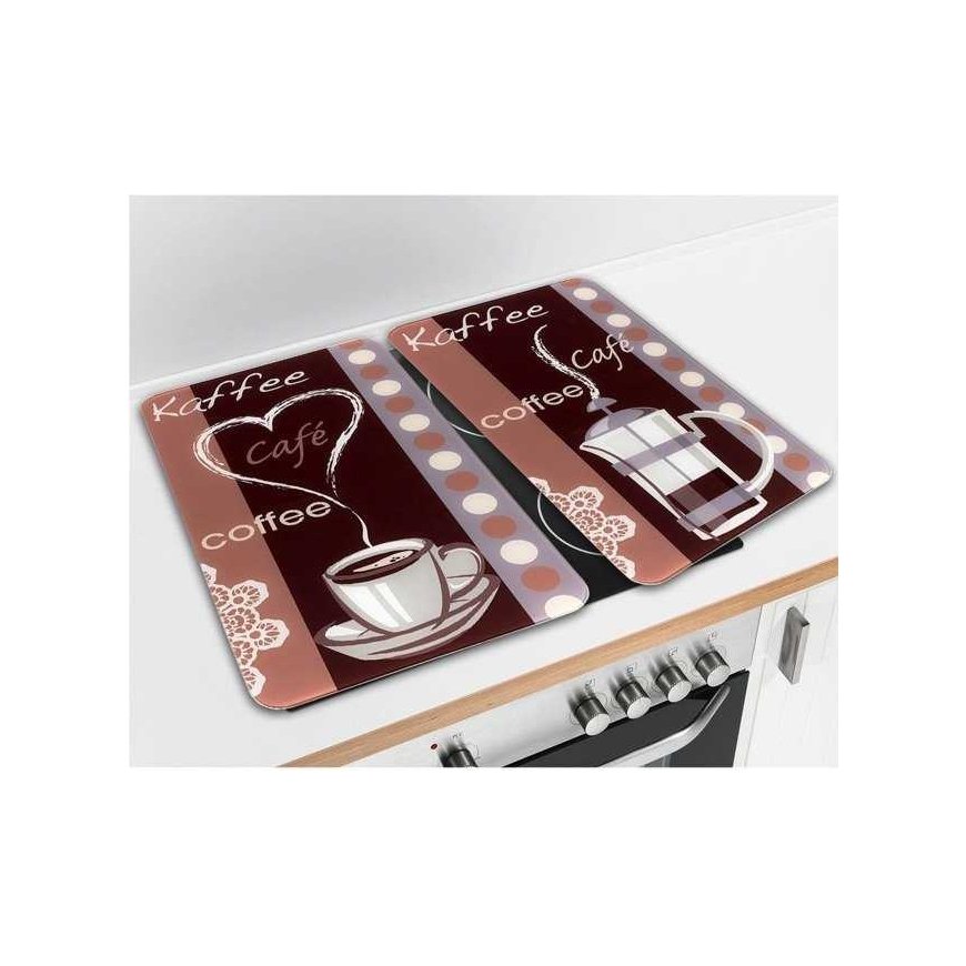 Maximex PIECES Glass protective plates COFFEE NUMBER, 2 pcs – 2