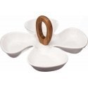 Art-Pol Divided Snack Plate Flower