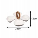 Art-Pol Divided Snack Plate Flower
