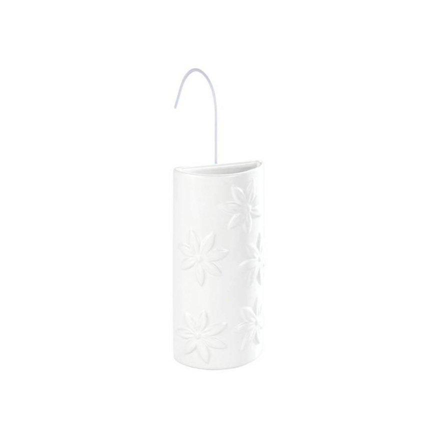 Radiator humidifier, ceramic, white flowers, WENKO