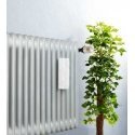 Radiator humidifier, ceramic, white flowers, WENKO