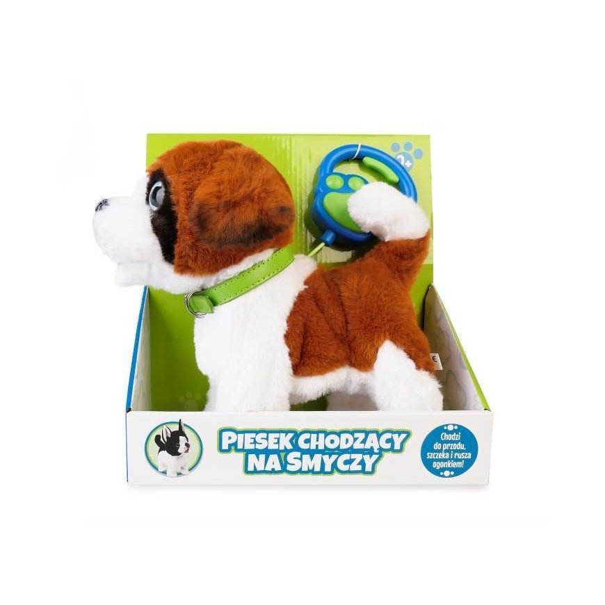 Close Interactive mascot dog walks on a leash – 3