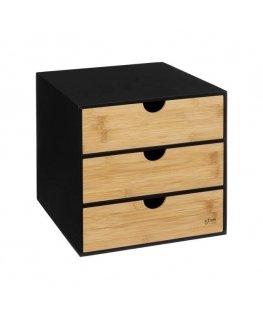 Bamboo BAVA trifle, bamboo, 3 drawers