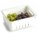 Zeller refrigerator box, plastic, white, 22.5x17.5x10 cm