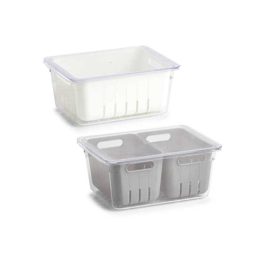 Zeller refrigerator box, plastic, white, 22.5x17.5x10 cm – 3