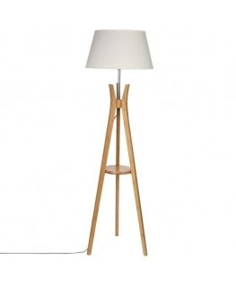 Atmosphera White floor lamp KALO, 156 cm
