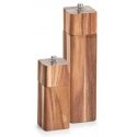 Manual salt and pepper mill, 21 x 5 cm, acacia wood, ZELLER Manual salt and pepper mill, 21 x 5 cm, acacia wood, ZELLER