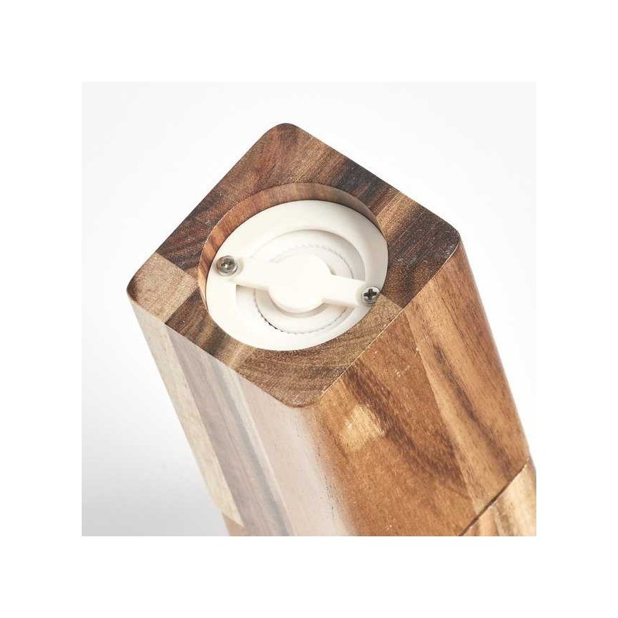 Manuaalinen suola- ja pippurimylly, 21 x 5 cm, akaasiapuu, ZELLER – 5