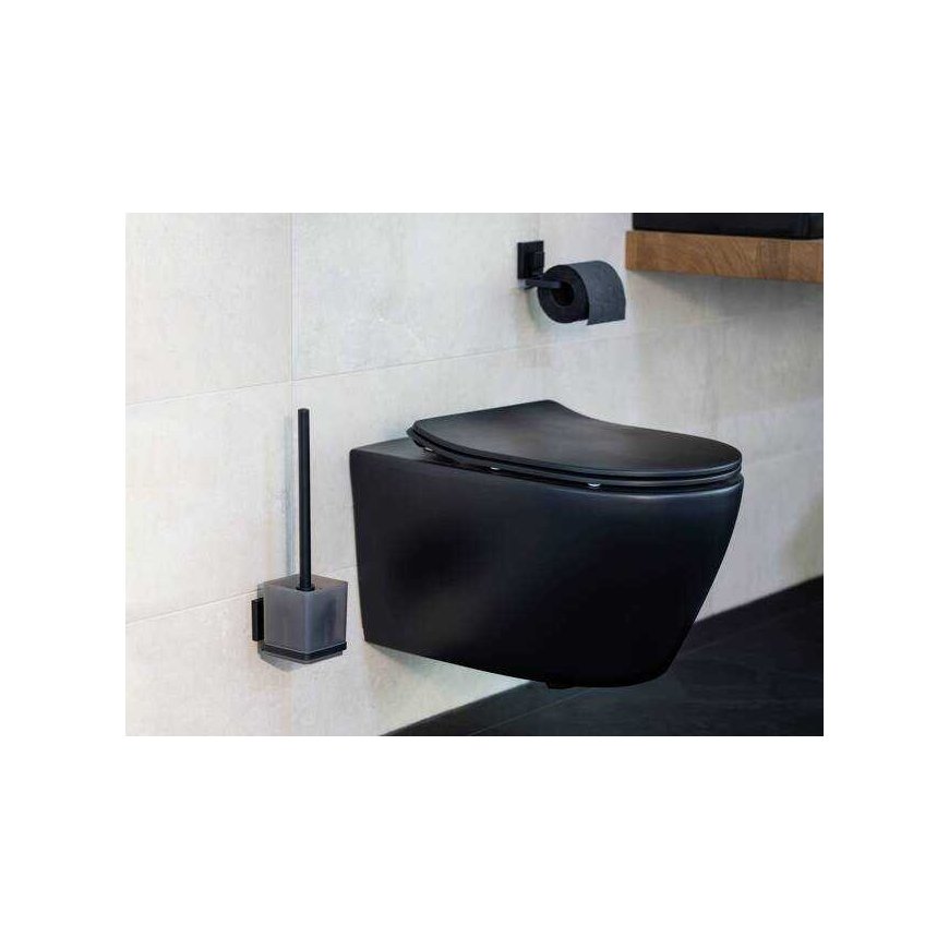 Wenko Square QUADRO toilet brush container