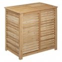 Bamboo Laundry basket, double, 2 compartments, SICELA, bamboo