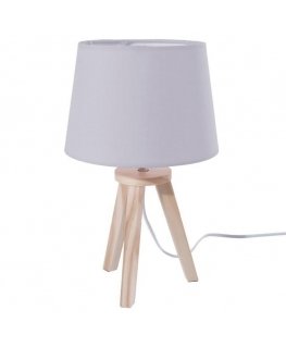 Lamp Table lamp with shade, decorative, gray