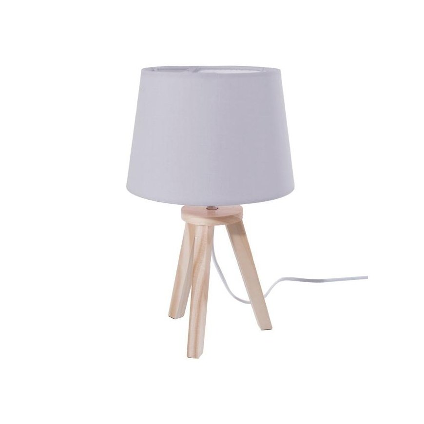 Lamp Table lamp with shade, decorative, gray