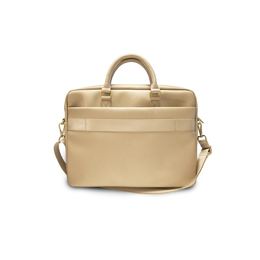Guess Bag GUCB15PUSASLG 16quot Gold/Gold Saffiano Script – 4