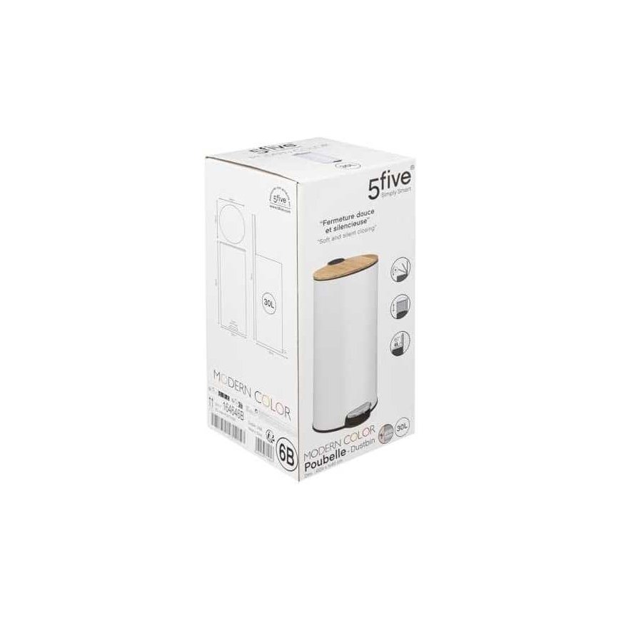 Roskakori 55 Simply Smart Baltik White 30 L metallia – 2