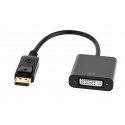 Cabletech Adapter connector DISPLAYPORT plug - DVI socket (24 + 5) Black Cabletech Adapter connector DISPLAYPORT plug - DVI socket (24 + 5) Black