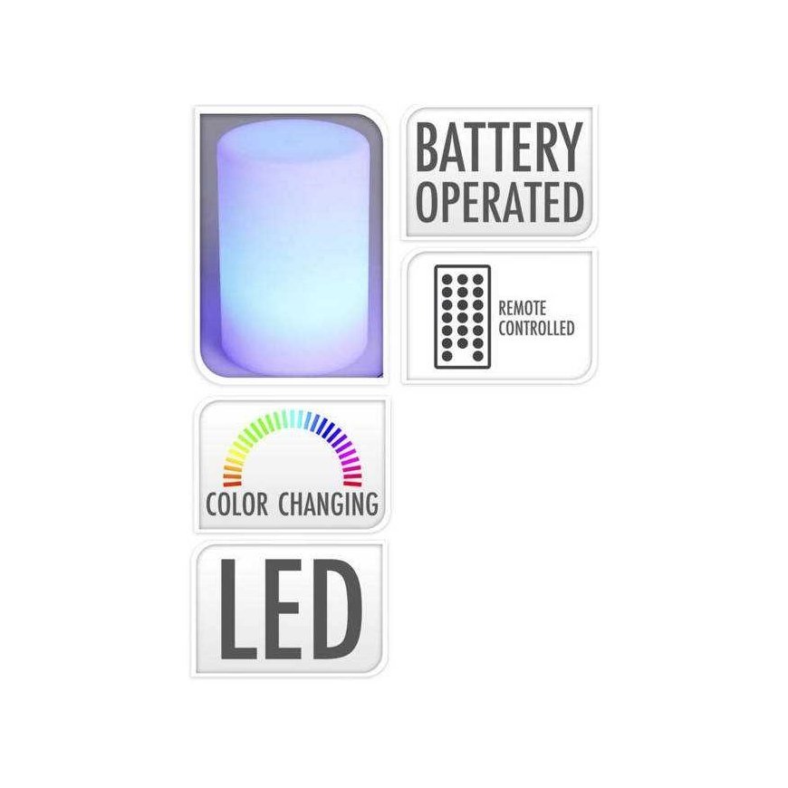 Vilde Lamppu Väriä vaihtava lamppu, LED, Ø 10 x 15 cm, kaukosäätimellä – 2