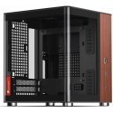 Jonsbo TK-0 PC-kotelo, minitorni, mini-ITX, karkaistu lasi, puu - musta Jonsbo TK-0 PC-kotelo, minitorni, mini-ITX, karkaistu lasi, puu - musta