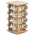 Rotary Rotating spice rack + 16 jars, 30 cm, bamboo, ZELLER Rotary Rotating spice rack + 16 jars, 30 cm, bamboo, ZELLER
