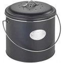 Compost basket, 3 replaceable odor neutralizing filters, 6 l, Nero, WENKO Compost basket, 3 replaceable odor neutralizing filters, 6 l, Nero, WENKO