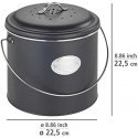 Compost basket, 3 replaceable odor neutralizing filters, 6 l, Nero, WENKO Compost basket, 3 replaceable odor neutralizing filters, 6 l, Nero, WENKO