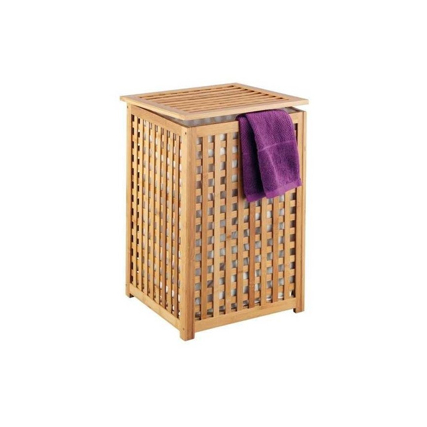 Bamboo Zeller 13438 laundry basket 40 x 40 x 58 cm bamboo – 2