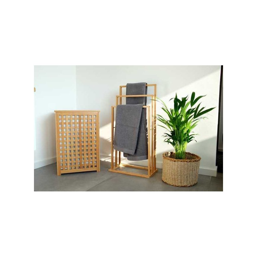 Bamboo Zeller 13438 laundry basket 40 x 40 x 58 cm bamboo – 3