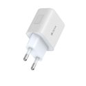 Devia wired charger Smart PD GaN 30W 1x USB-C 1xUSB white Devia wired charger Smart PD GaN 30W 1x USB-C 1xUSB white