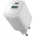Devia wired charger Smart PD GaN 30W 1x USB-C 1xUSB white Devia wired charger Smart PD GaN 30W 1x USB-C 1xUSB white