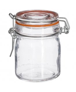 PIECES Glass jar with lid and clip, 150 ml, 8 pcs