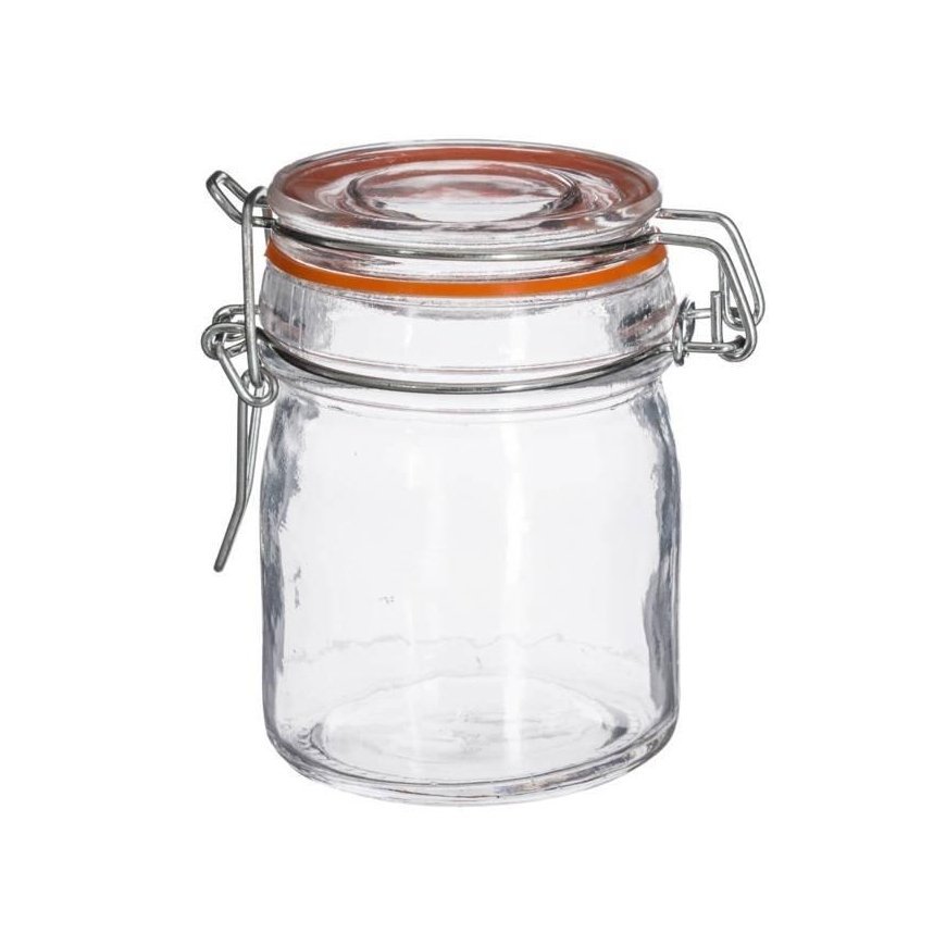 PIECES Glass jar with lid and clip, 150 ml, 8 pcs