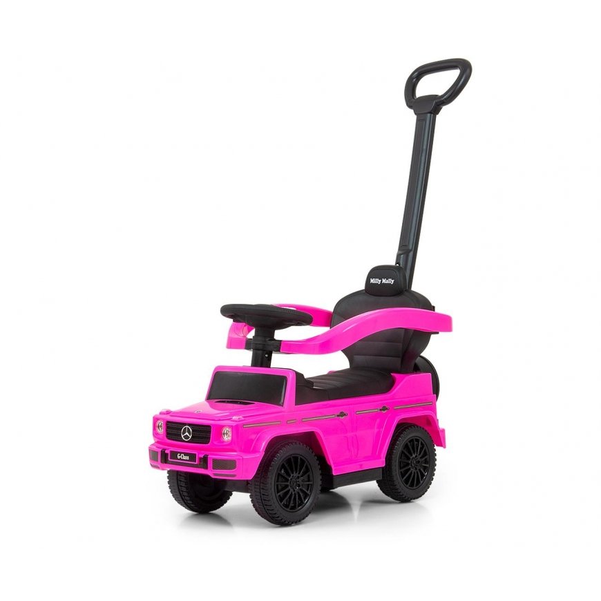 Milly Mally Transporto priemonė su rankena MERCEDES G350d, Rožinis – 4