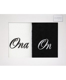 Towel Eurofirany Eurocurtains RE / KPL / HE SHE 2/70 B + Black