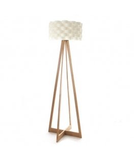 Lamp Bamboo floor lamp - white, height 150 cm