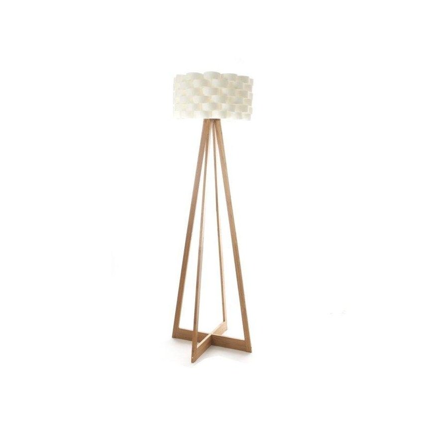 Lamp Bamboo floor lamp - white, height 150 cm