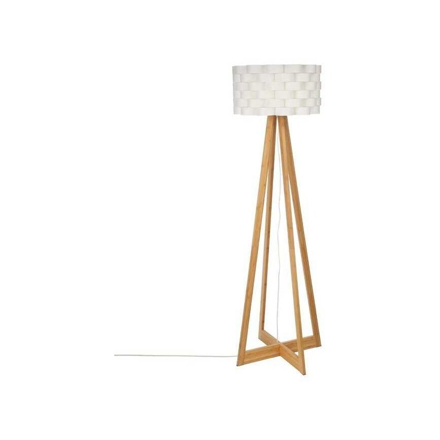 Lamp Bamboo floor lamp - white, height 150 cm – 4
