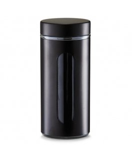 Storage container, glass, with lid, capacity 1.2 l, white, Zeller